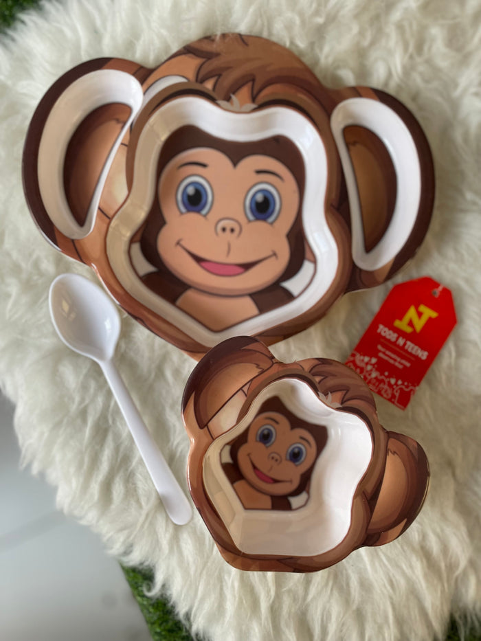 Kids Dinner Set - Brown