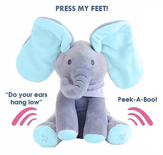 BT58-Peek-A-Boo Musical Singing Elephant Toy