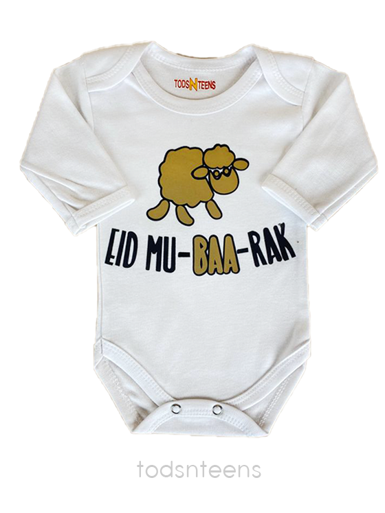 Eid-Mu-Baa-Rak Bodysuit (0-12M