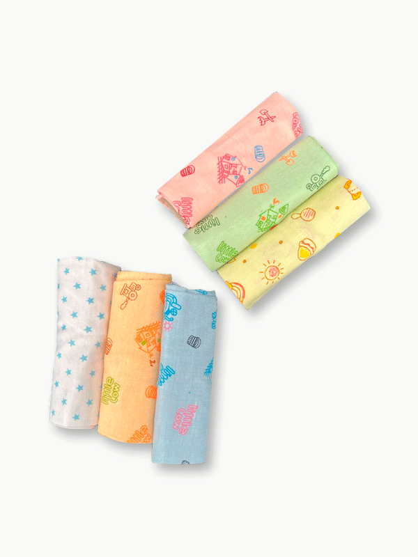 Pack of 6 Baby Face Towels