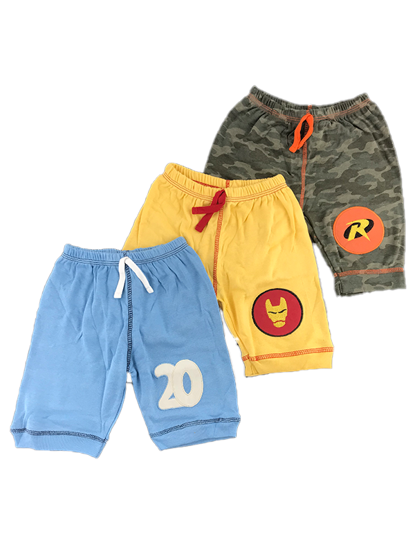 BE25-Pack of 3 Baby Shorts