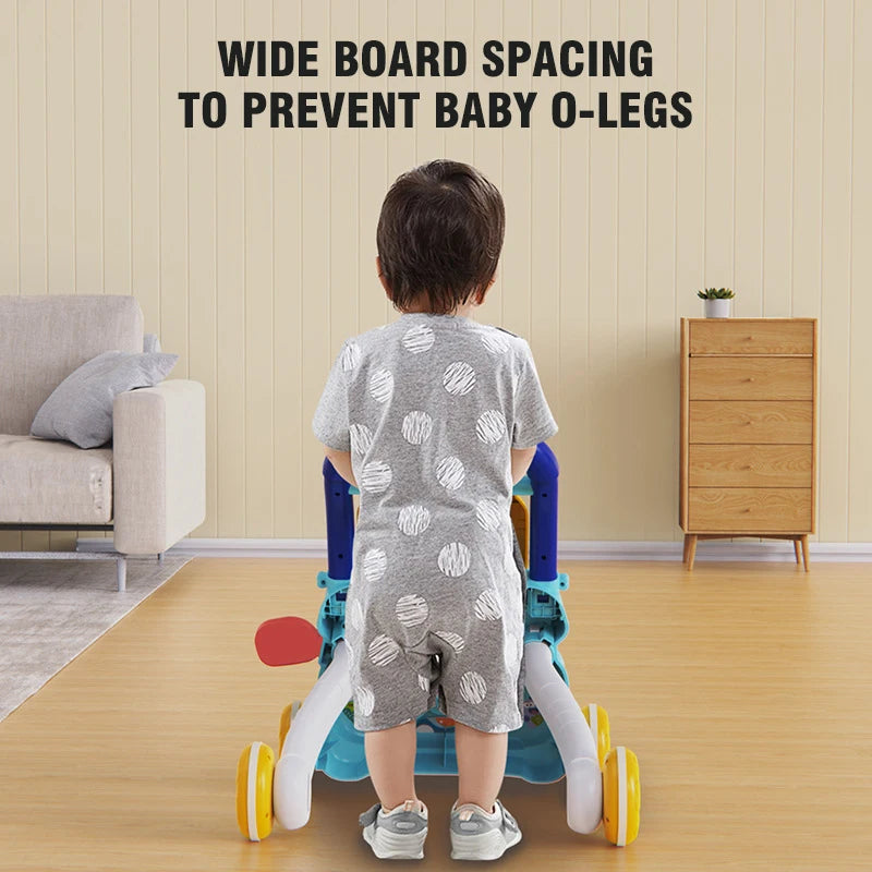 Huanger 2 in 1 Baby Walker with Drawing Board-Sit-to-Stand - 0810-11
