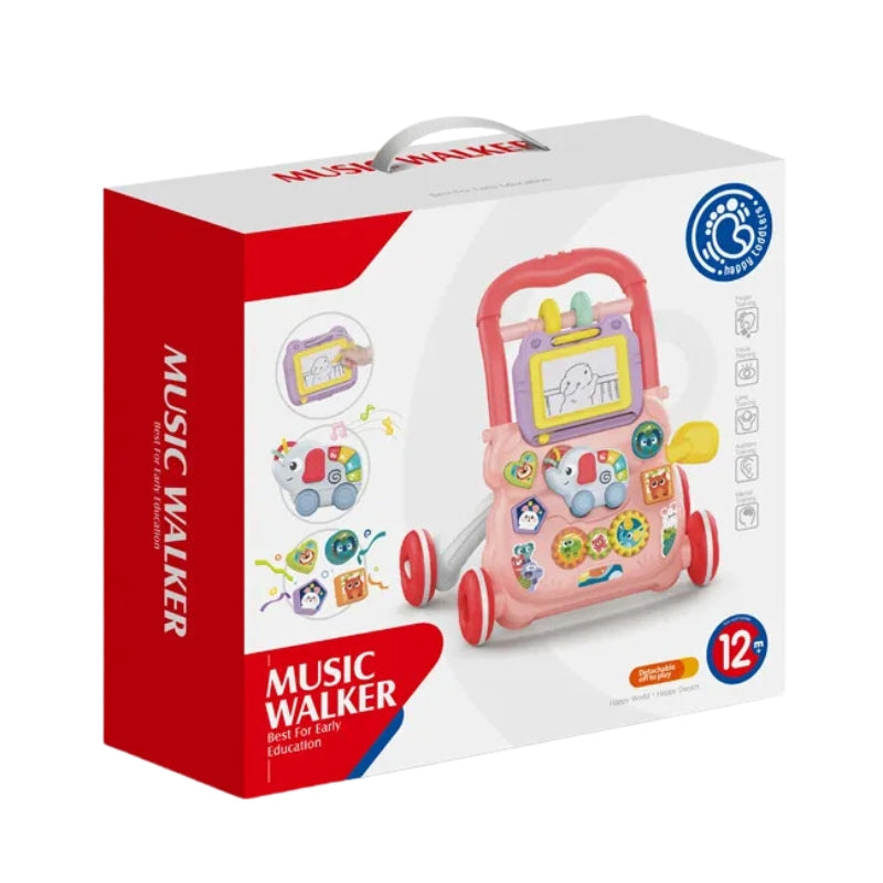 Huanger 2 in 1 Baby Walker with Drawing Board-Sit-to-Stand - 0810-11