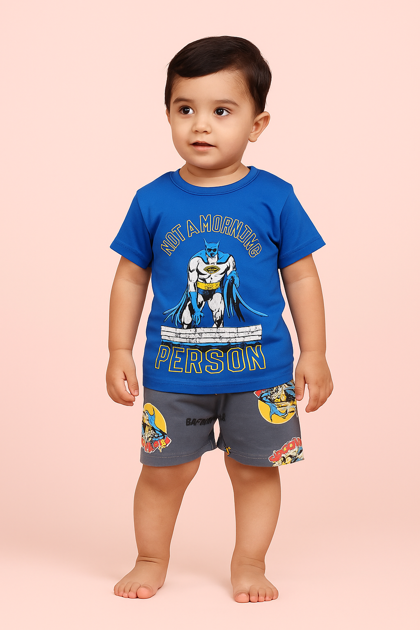 2 pc Summer Short + Shirt Set (12-36M) Blue