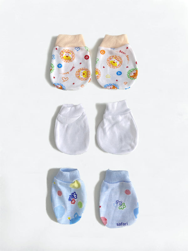 Organic Cotton Baby Mittens-Pack of 3