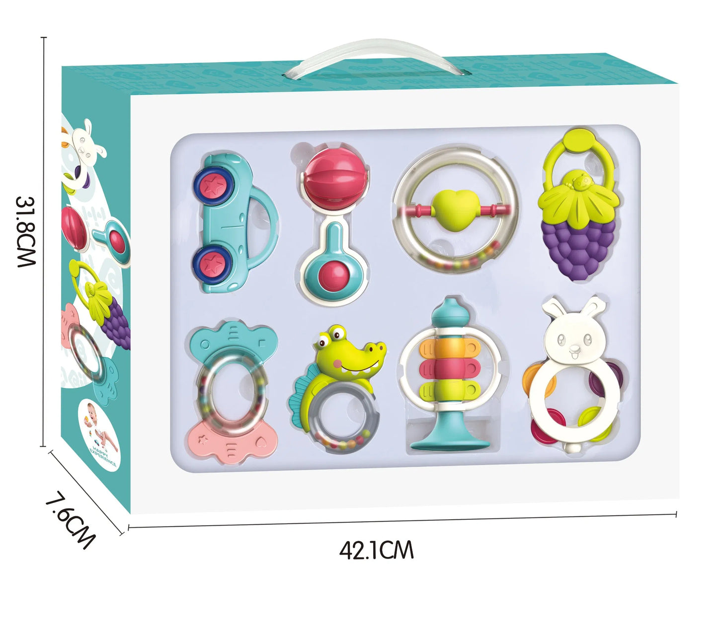 BT53-HandBell Baby Rattle Box