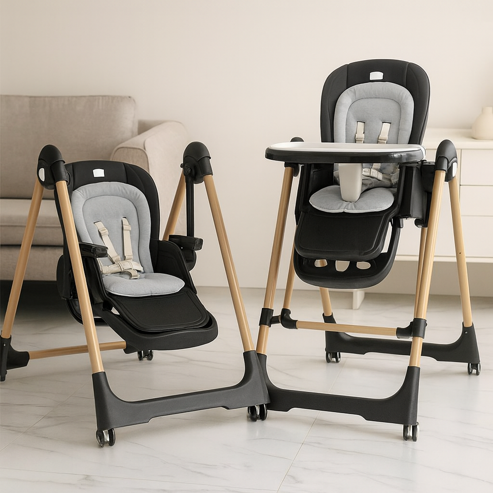 Kidilo 2-in-1 Highchair With Swing Function - DC02