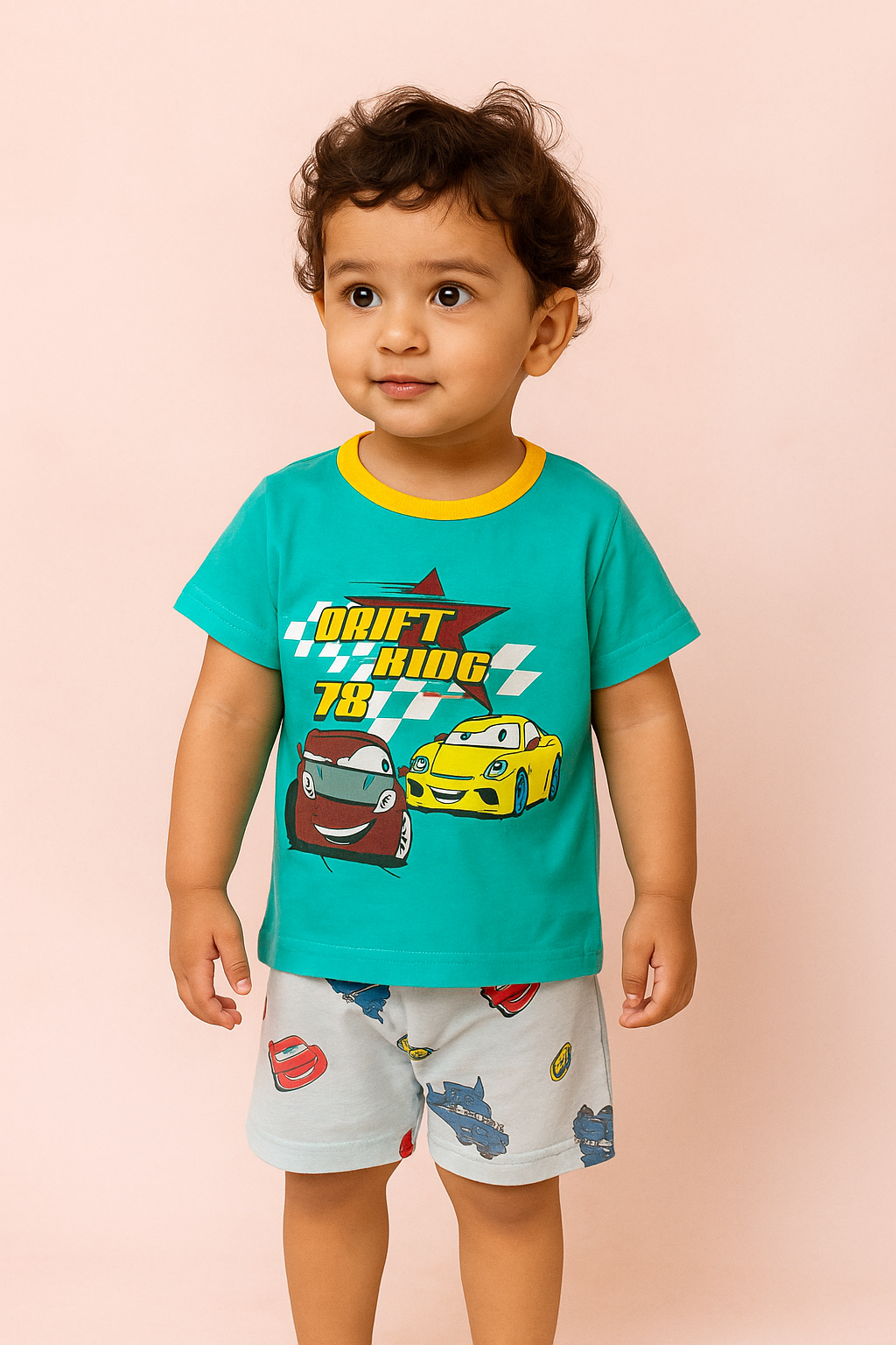 Car Summer Short + Shirt Set