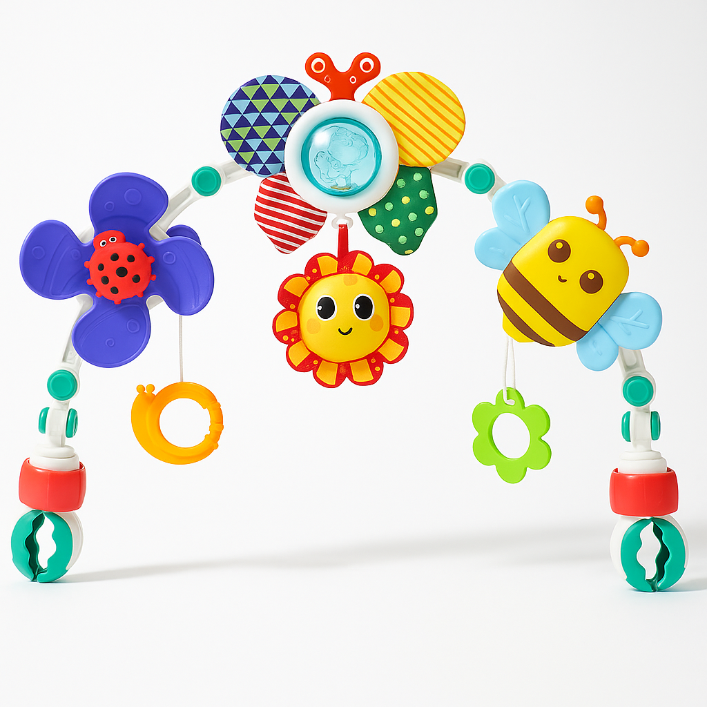 BT48-Adjustable Play Arch Bassinet Toy