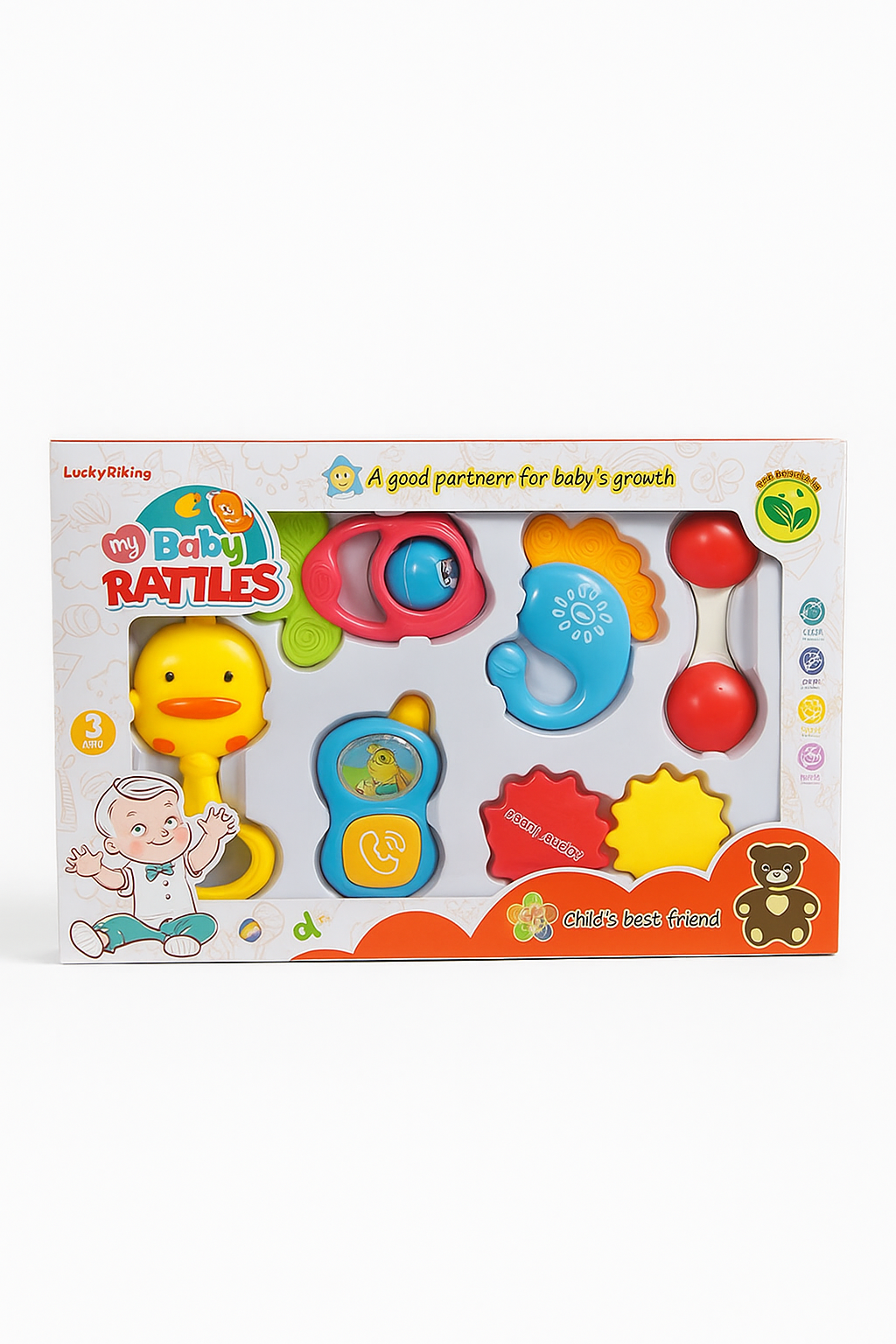 BT50-Funny baby Rattle Educational Toy