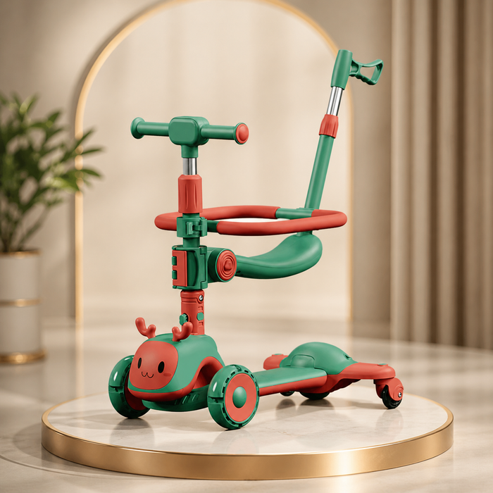 Imported 3-in-1 Multifunctional Kids Scooty Imported - S-888