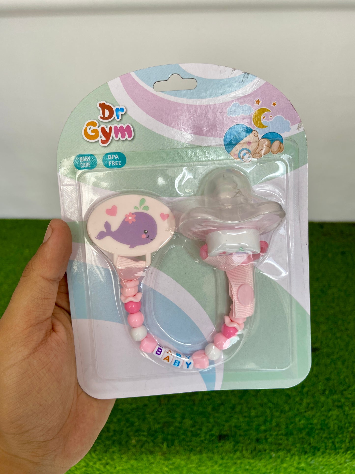 FE195-baby pacifier with clip