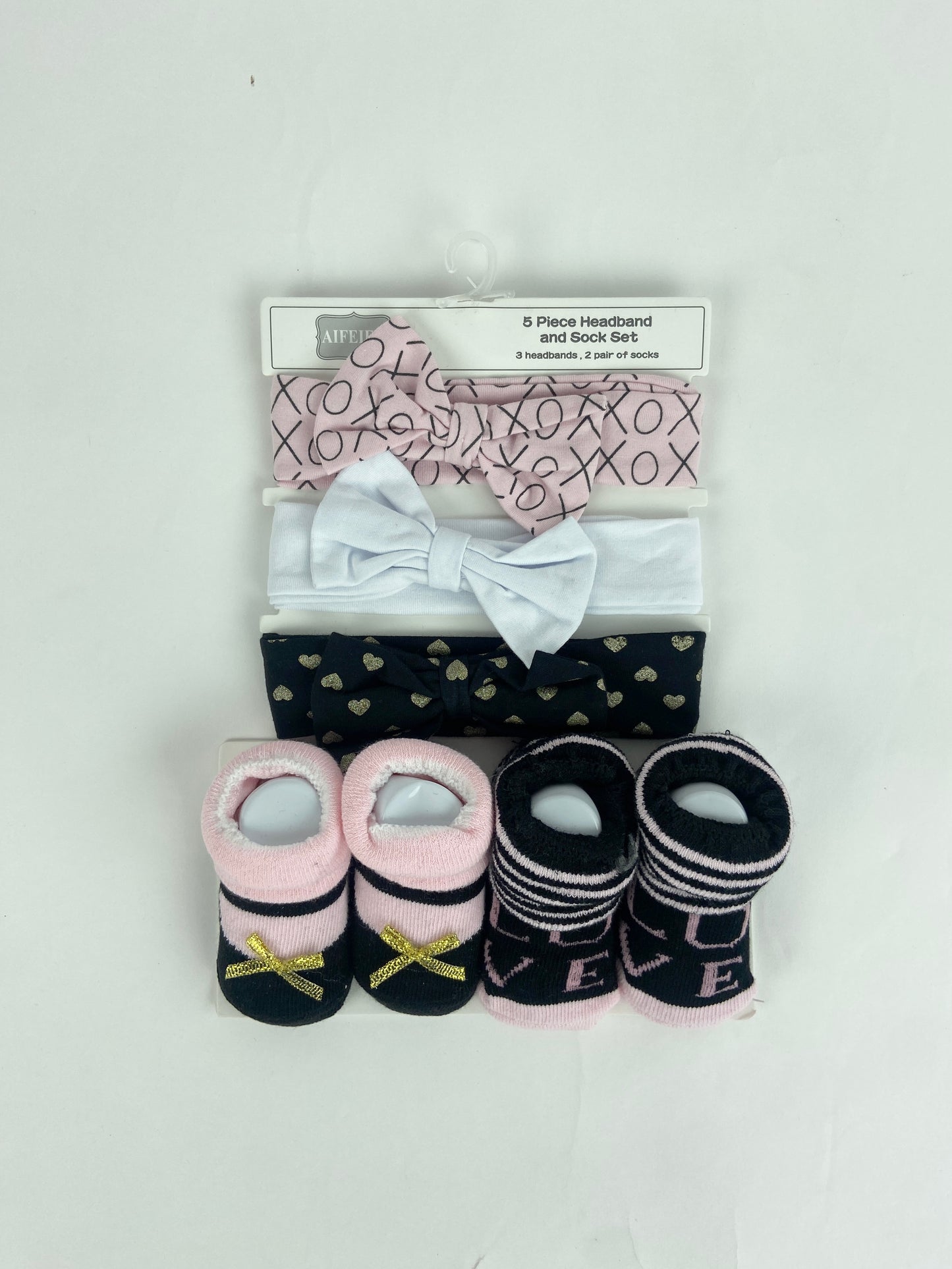 GP60-5 Piece headband and Socks Set - (0-6M)