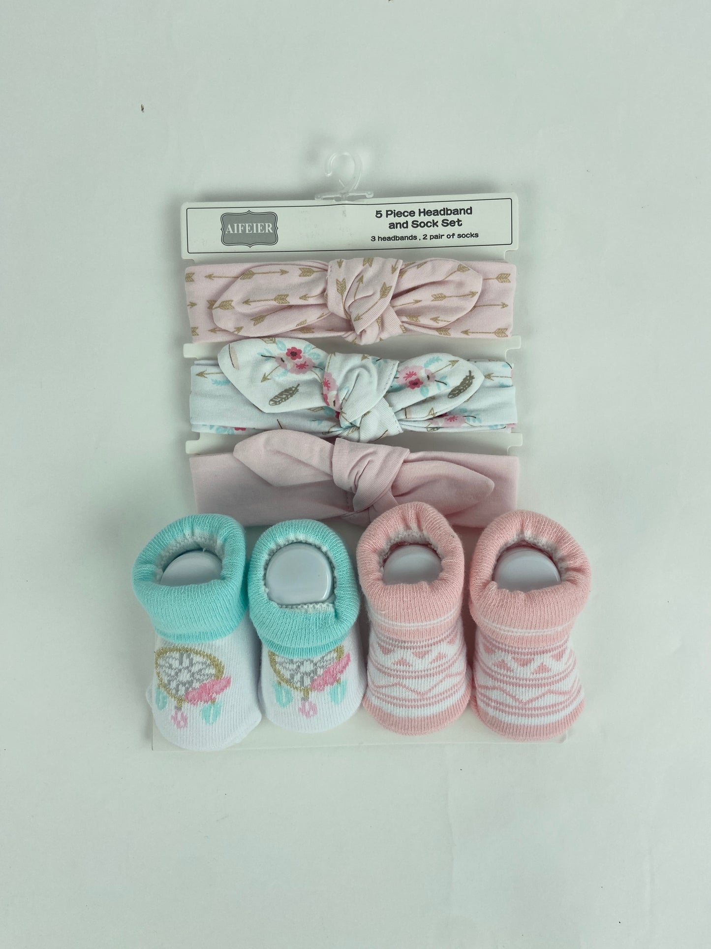 GP60-5 Piece headband and Socks Set - (0-6M)