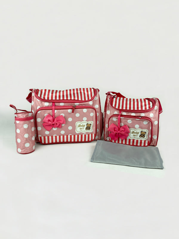 Polka Dot Diaper Bag Pink-DB129
