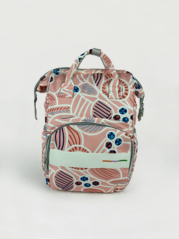 Pink Abstract Baby Diaper Bag-DB224