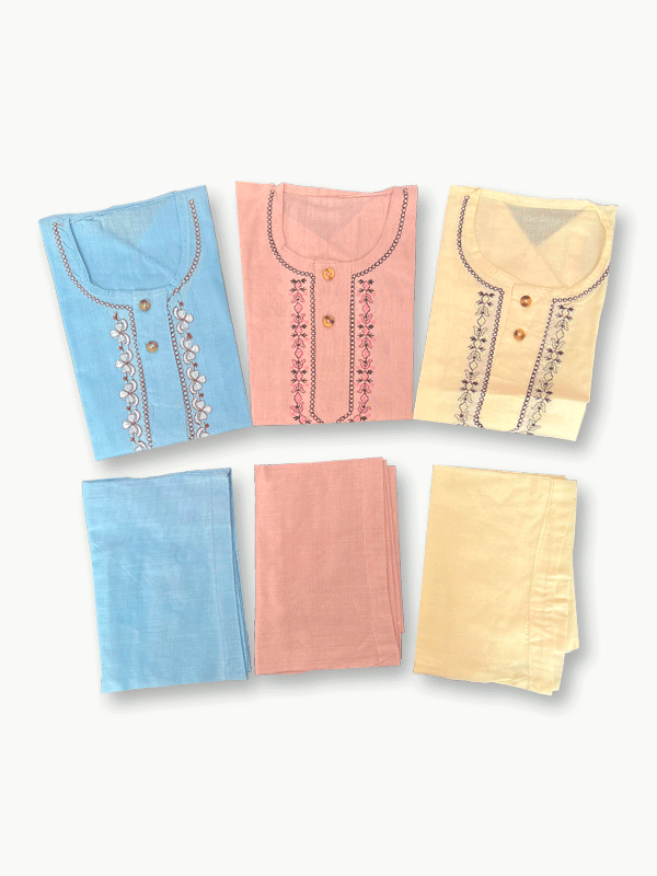 Pack of 3 Kurta Pajama (Assorted)