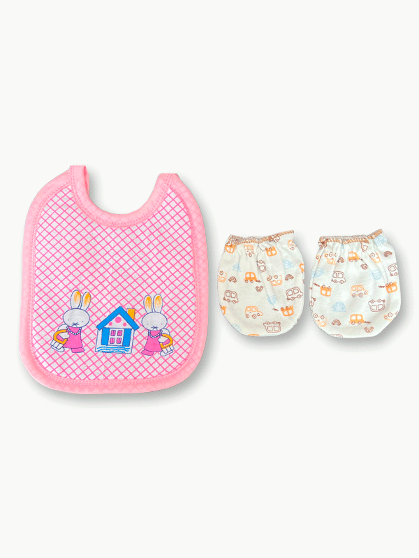 DL23-Girls Bib+Mitten