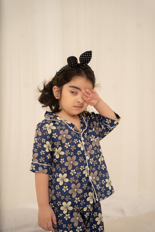 Blue Florals Nightsuit