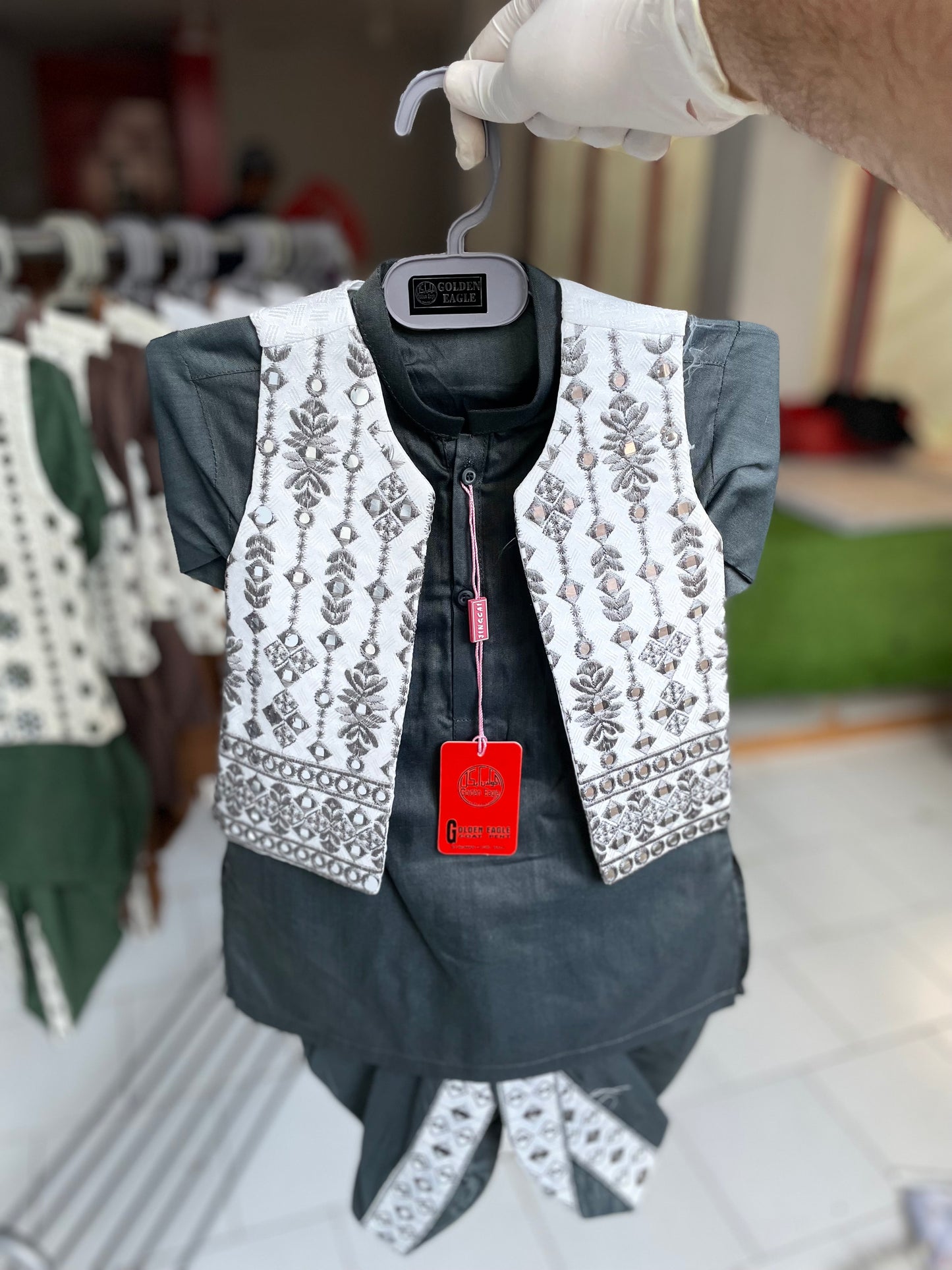SK43- Kurta Dhoti Waistcoat