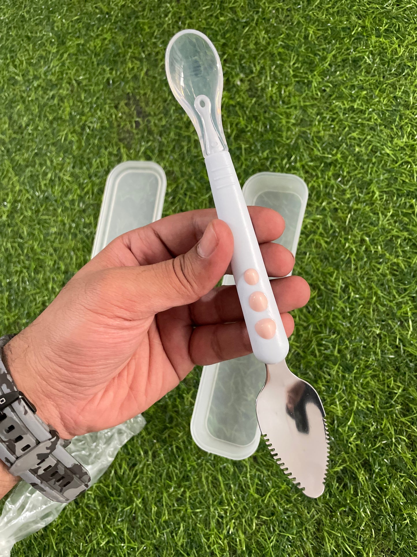 FE128-Scrapping Spoon Double Sided