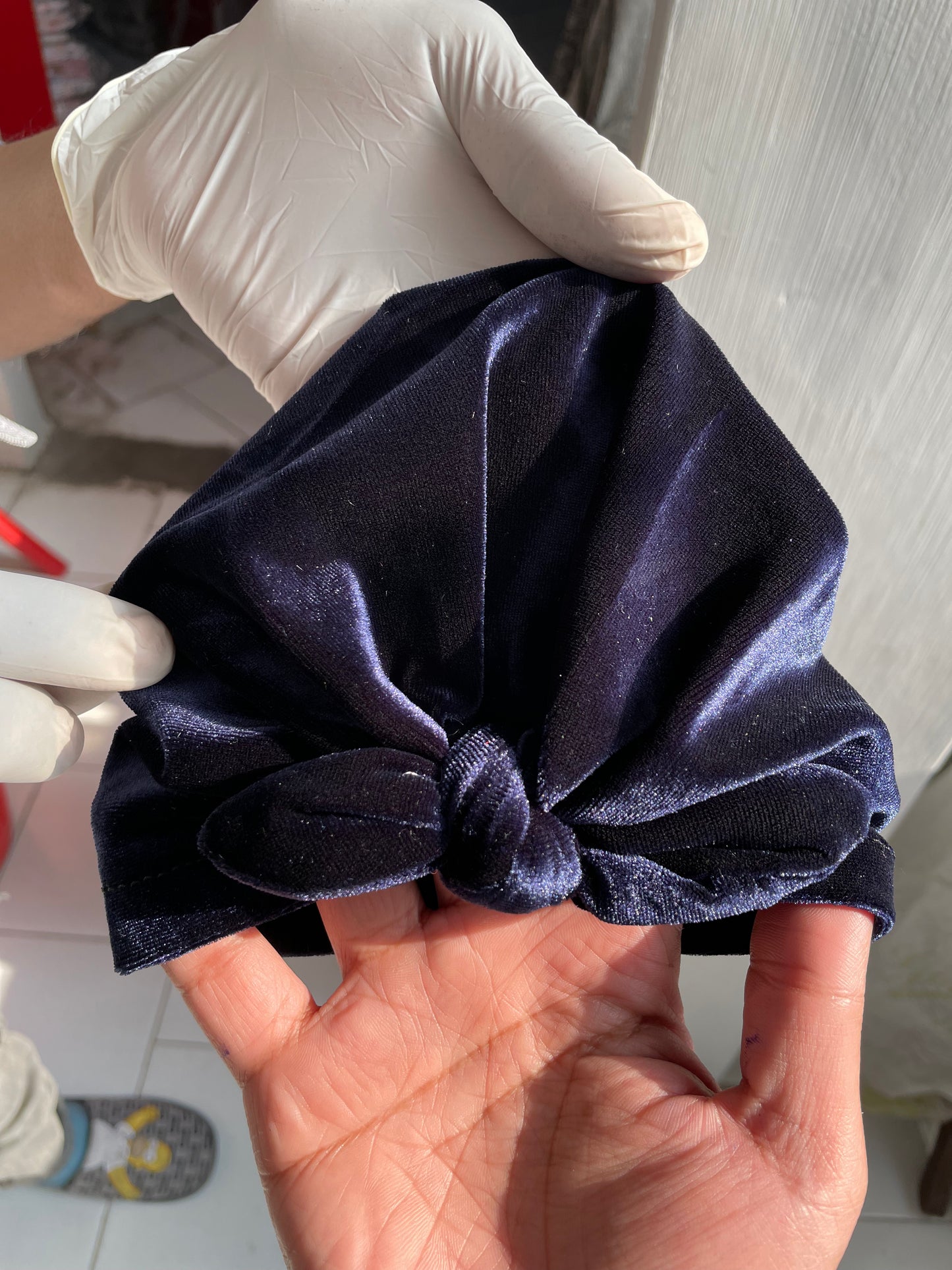 CP68-Velvet Turban Cap