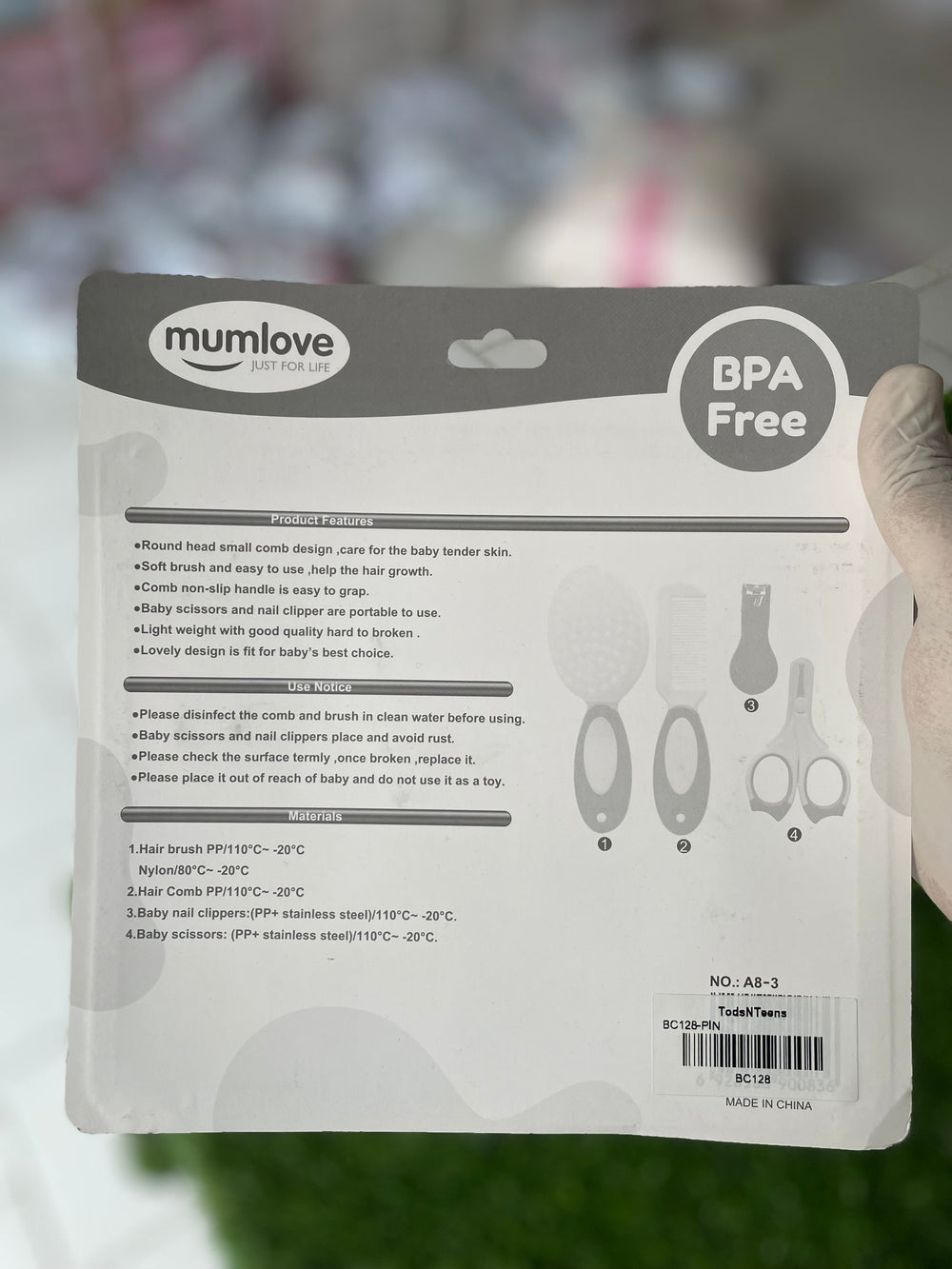 BC128- 4 pcs Grooming Set