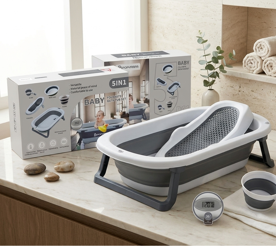 Imported 5-in-1 Foldable Bath Set - CB95