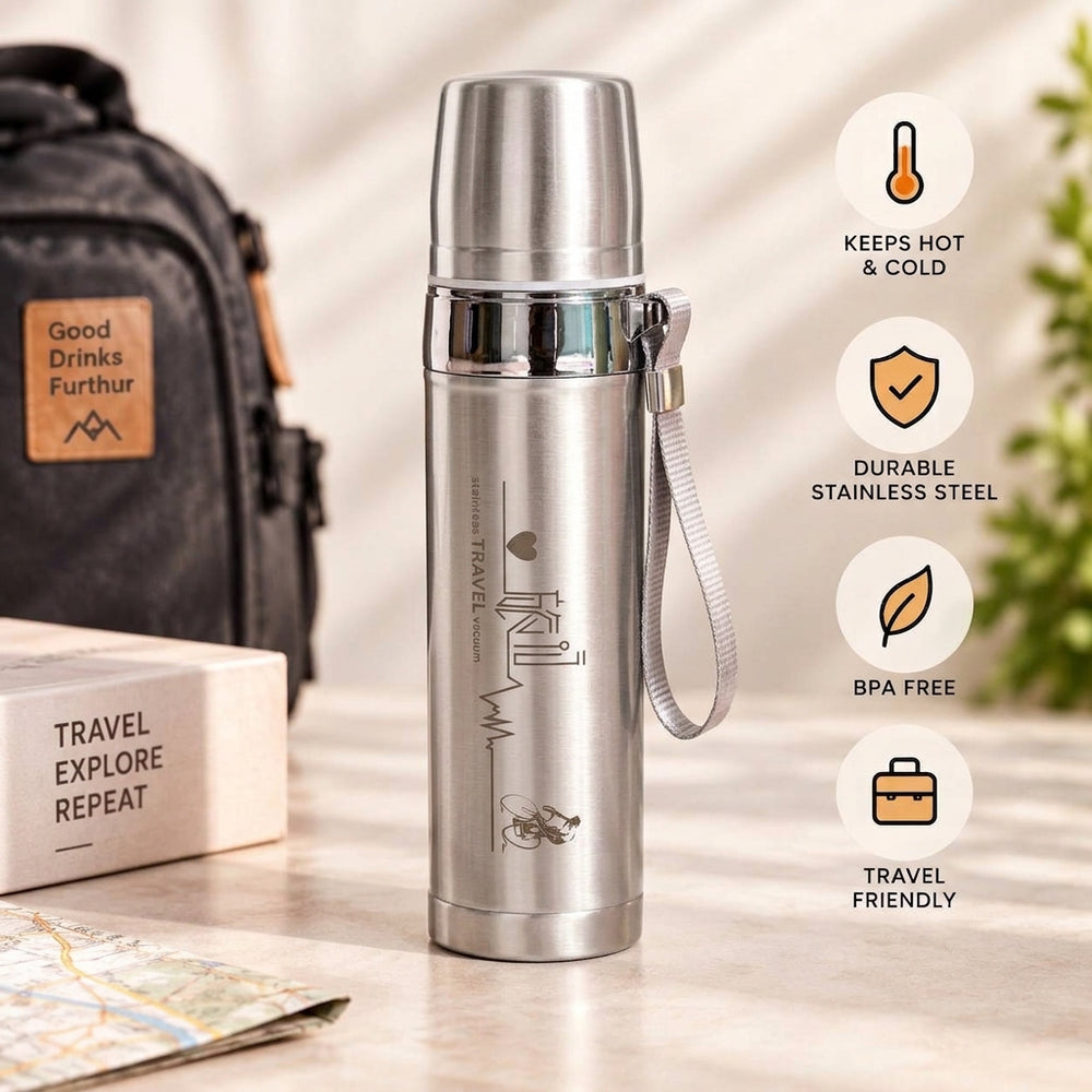 Imported Stainless Steel Travel Bottle - 750ML