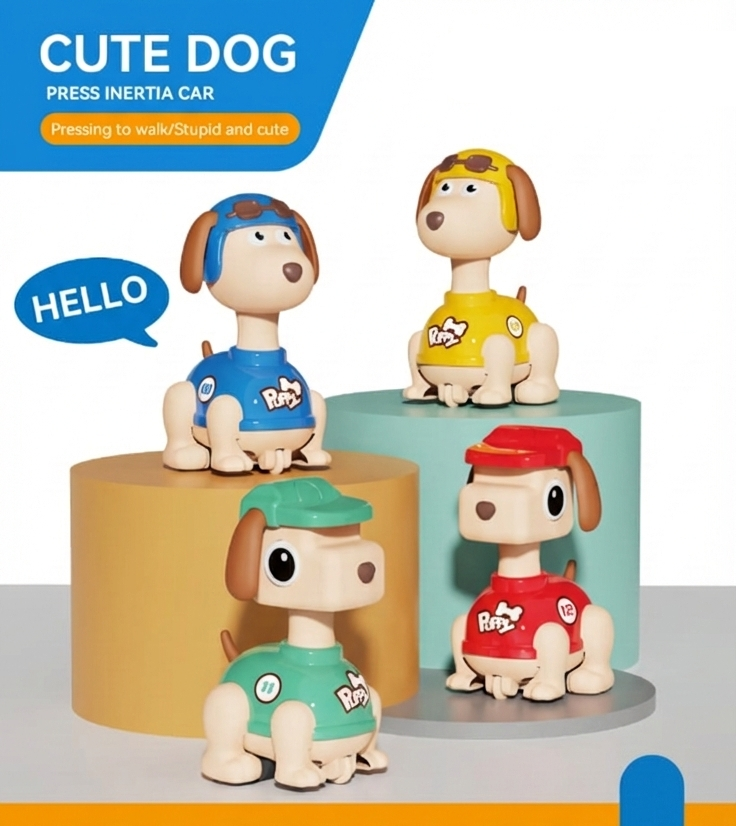 1 pc Cute Dog Press/Release Toy - FF-HY611