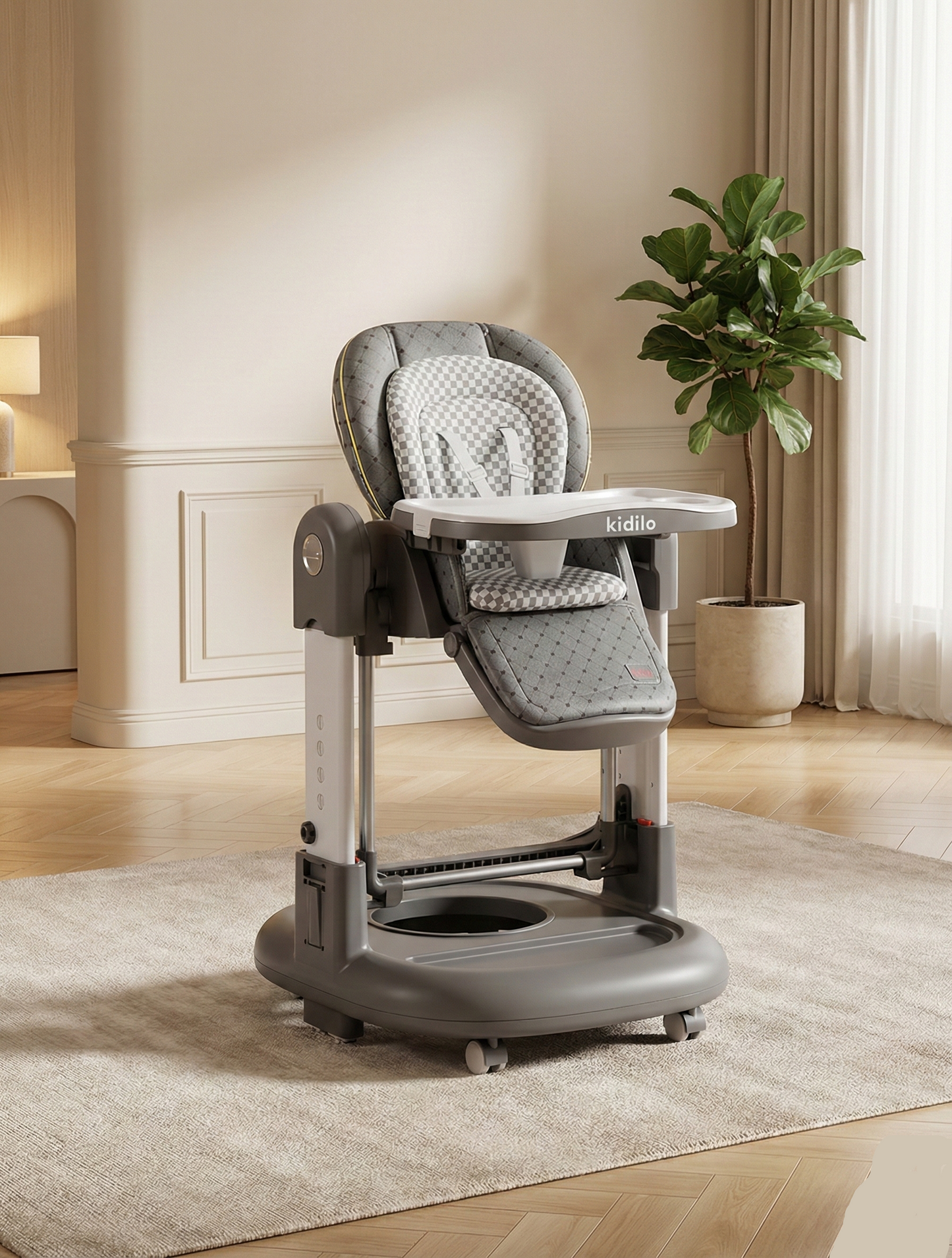 Kidilo 3-in-1 Highchair + baby Walker + baby Rocker - Bz-015