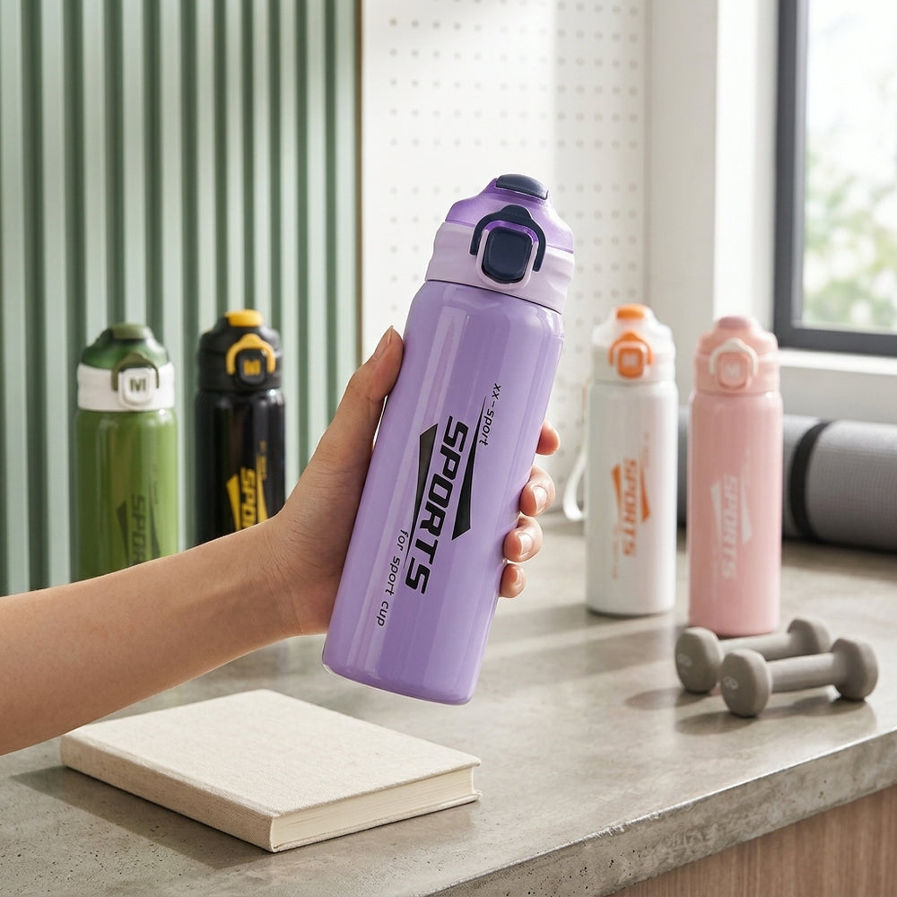 Imported Stainless Steel Travel Bottle (600ML) - 112-17