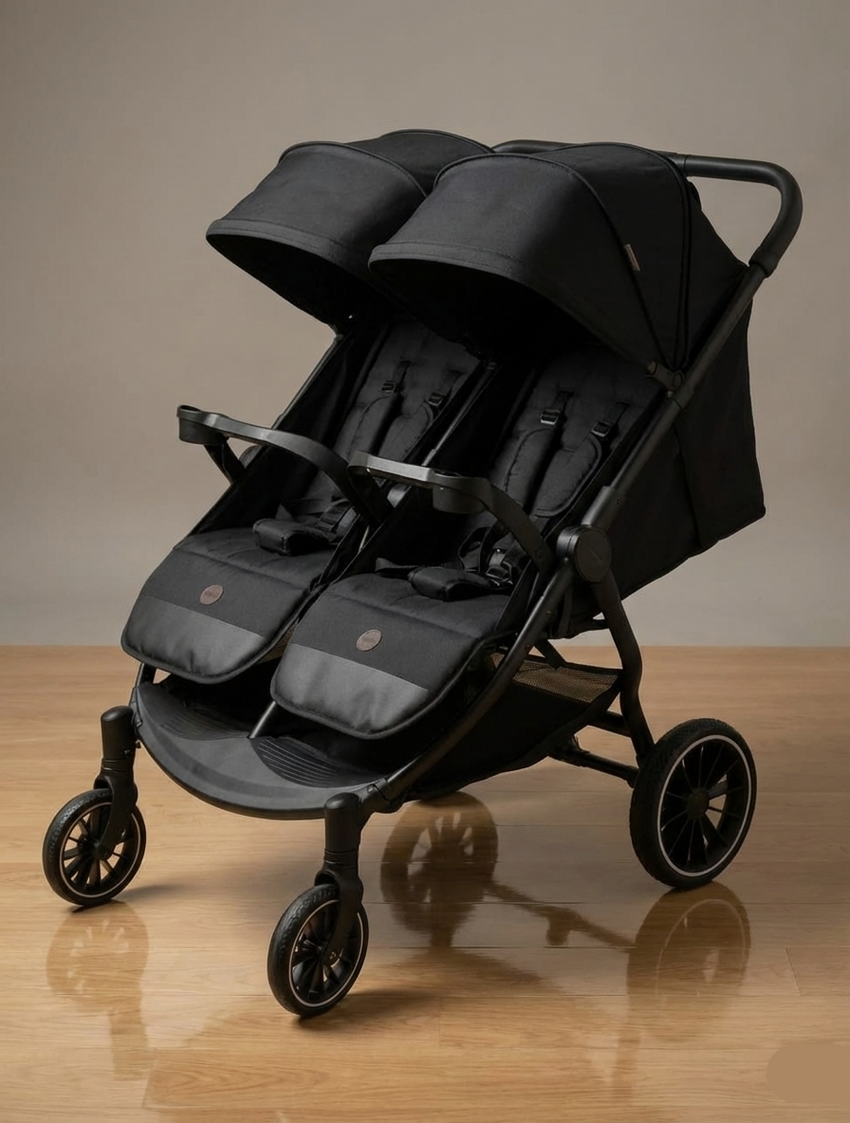 Kidilo Premium Twin Baby Stroller - LB100