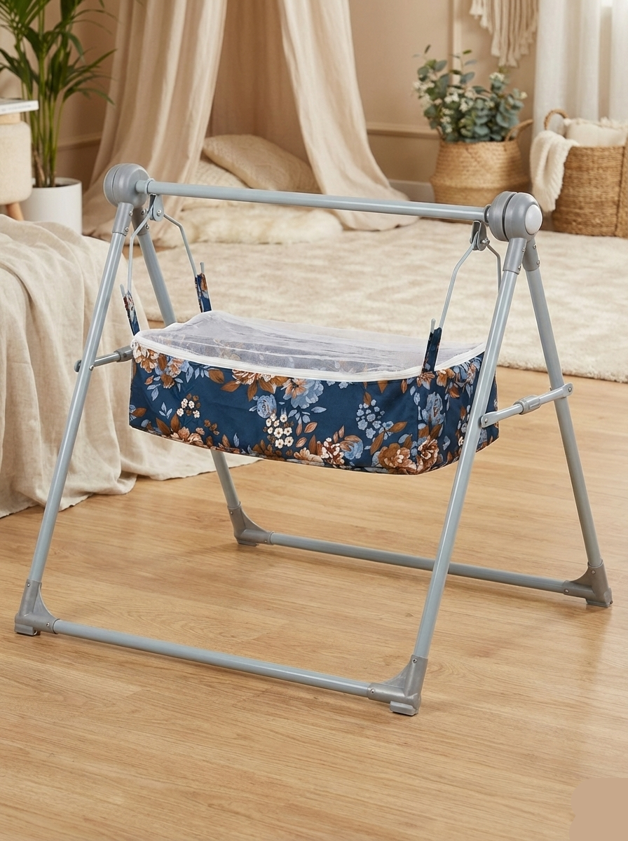 Baby Jhulangi With Mosquito Net