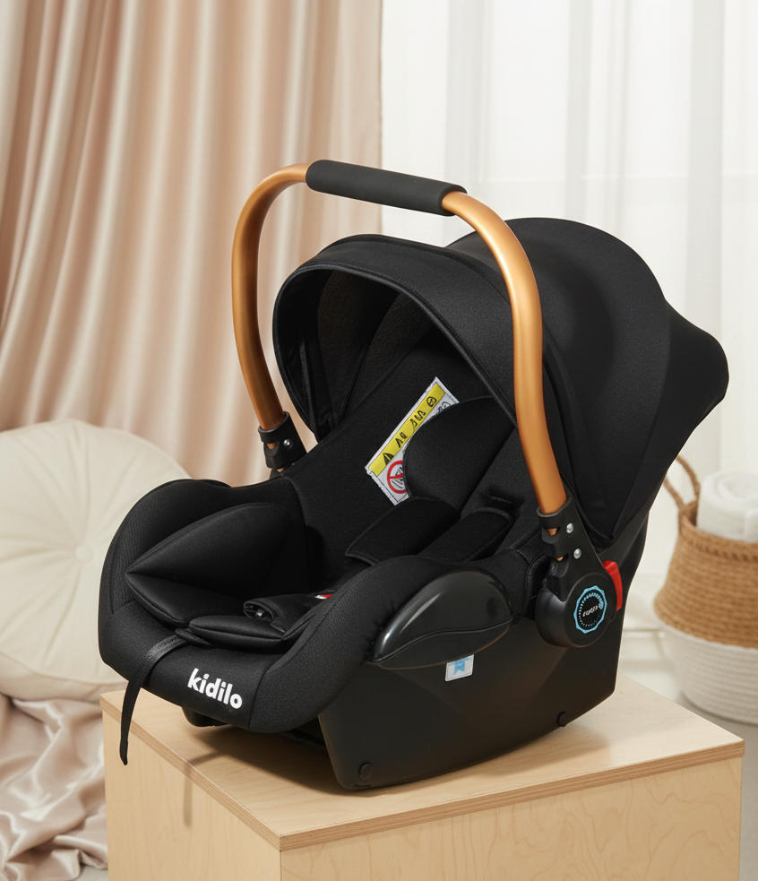 Kidilo Carrycot + Car seat (Aluminium Handle) - G308