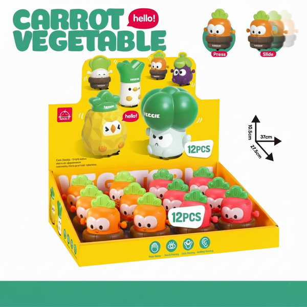 1 pc Carrot Vegetable Press/Release Toy - FF-207
