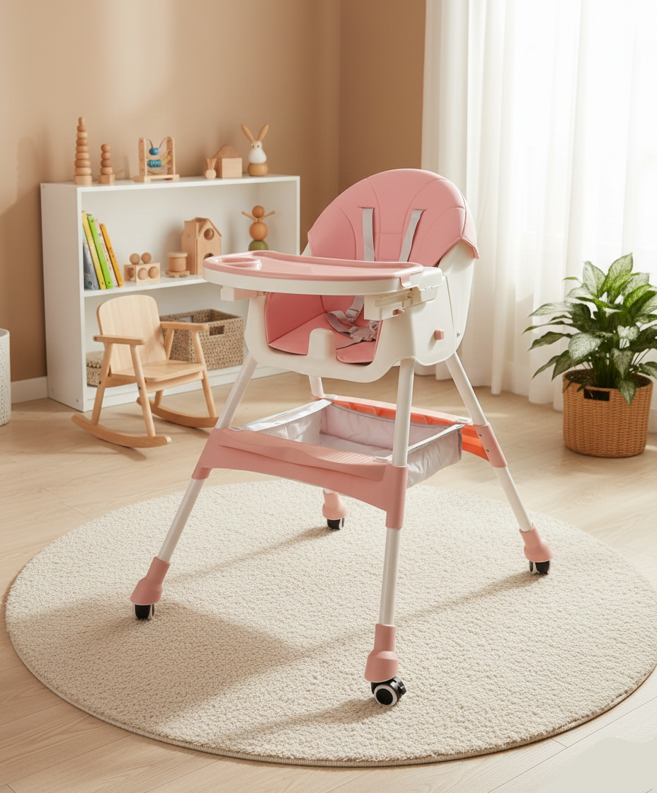 Infant Adjustable Baby High Chair-AQ-618