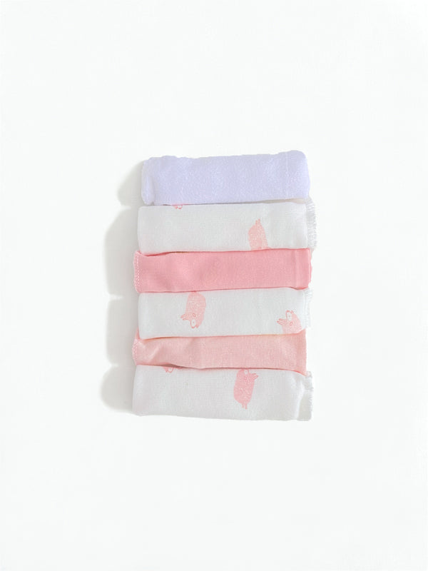Pack Of 6 Baby Napkins+Face Towels