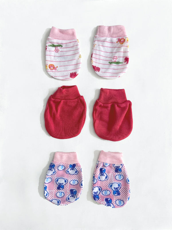 Organic Cotton Baby Mittens-Pack of 3