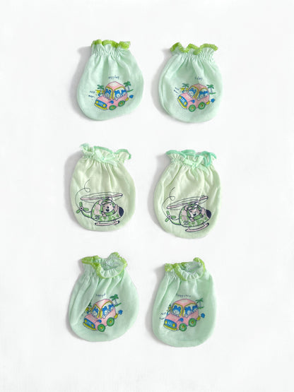 Organic Cotton Baby Mittens-Pack of 3