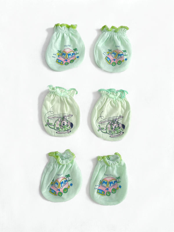 Organic Cotton Baby Mittens-Pack of 3