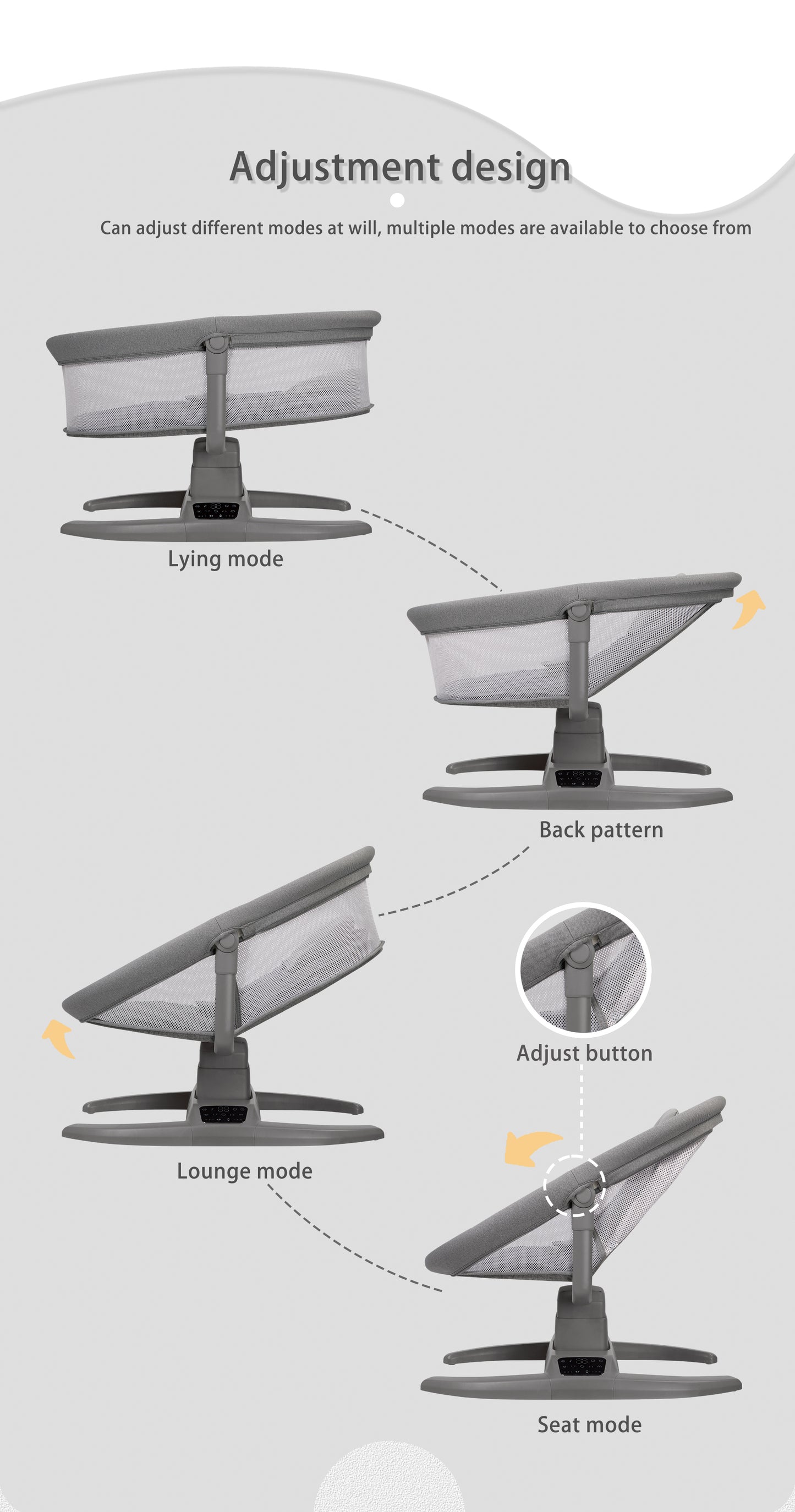 Mastela H Multi Motion Baby Cradle Swing-BZ-08401