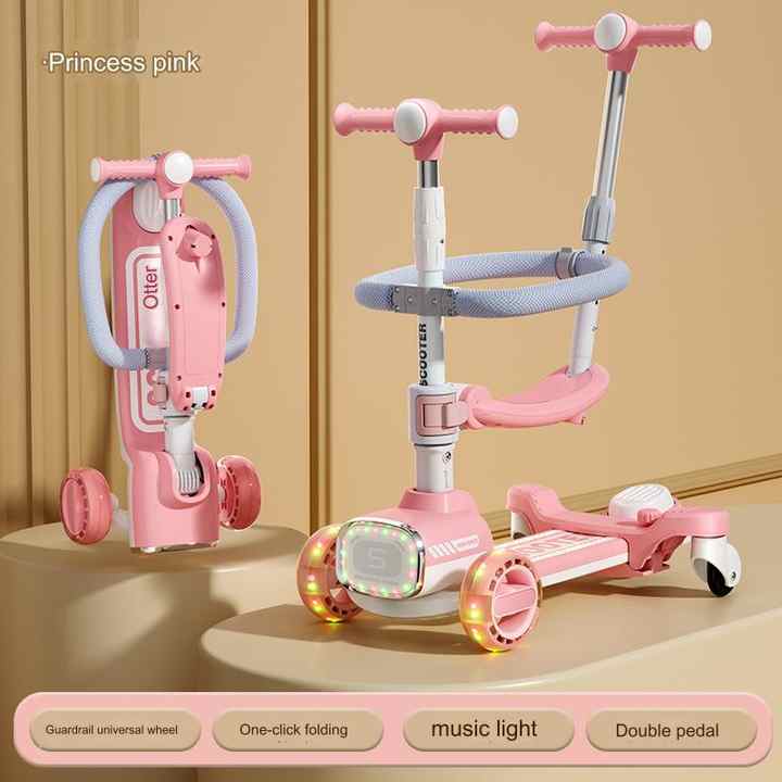 3 in 1 Stylish Scooty with Light & Sound-BZ-PY619