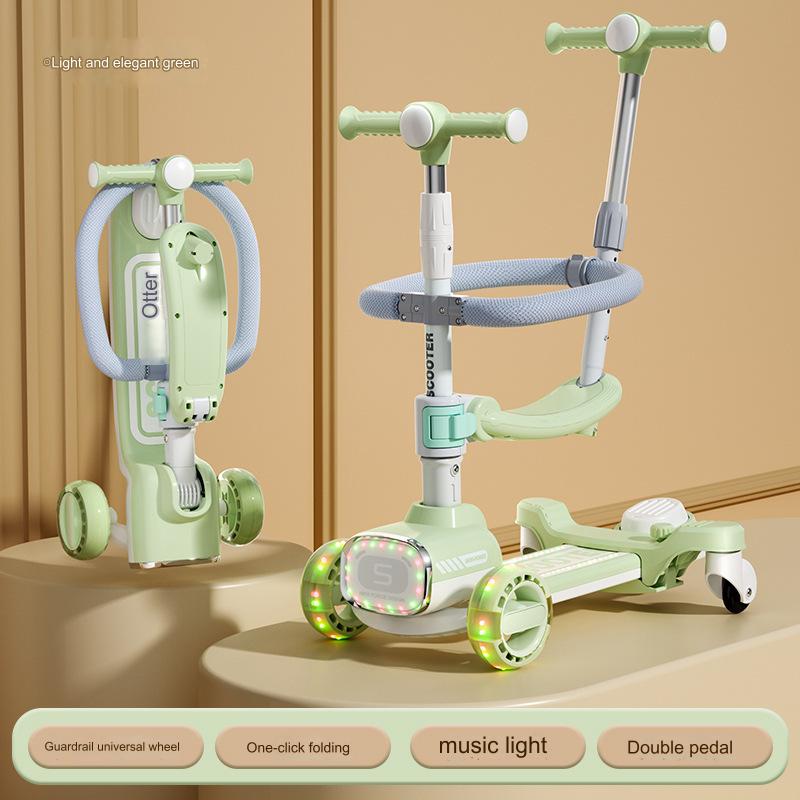 3 in 1 Stylish Scooty with Light & Sound-BZ-PY619