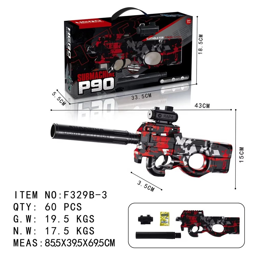 P-90 Water Bullet Gun-F329B-3