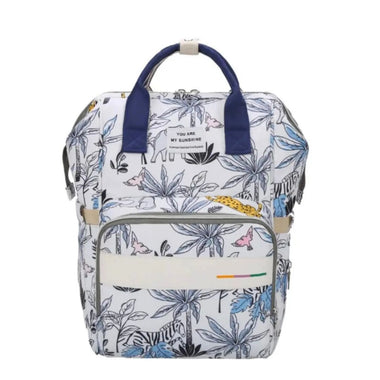 White Blue Jungle Diaper Bag-DB210