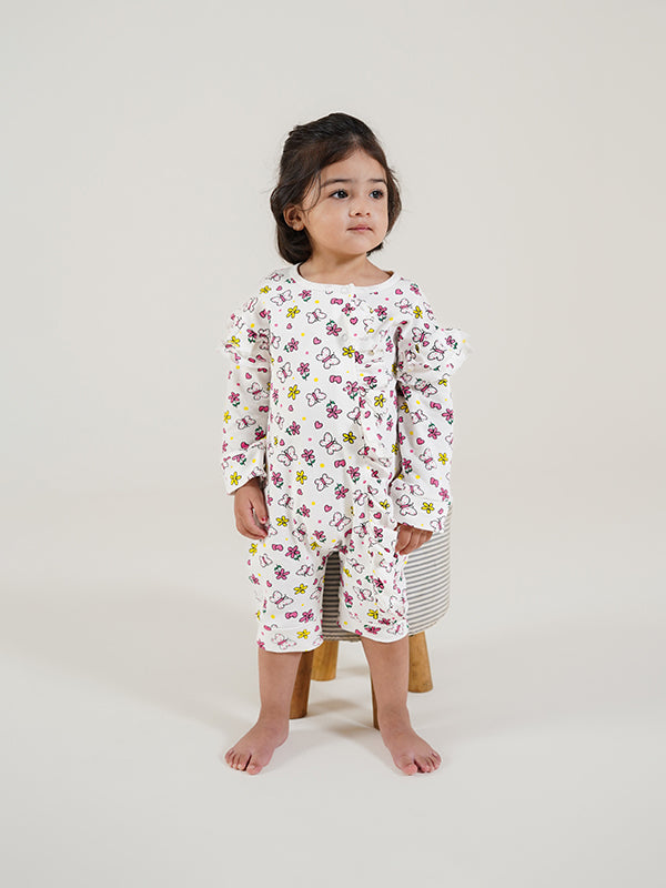 Floral Maple Frill Dress