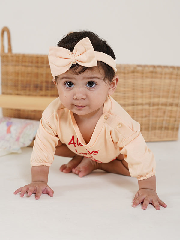 Always Love Mummy Outfit-Peach