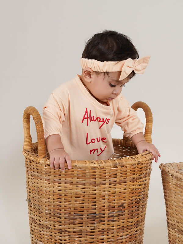 Always Love Mummy Outfit-Peach