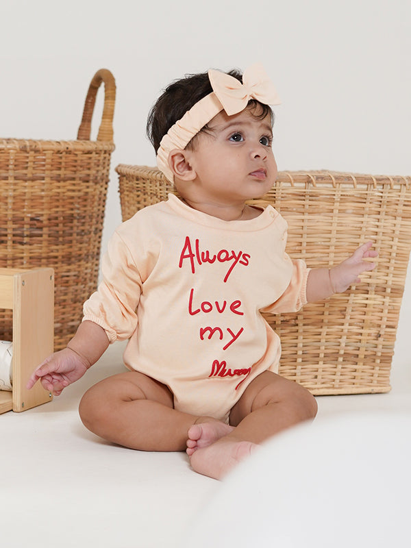 Always Love Mummy Outfit-Peach